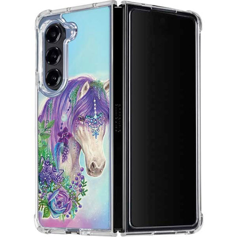 Fantasty Horse by Sheena Pike Galaxy Z Fold5 5G Clear Case